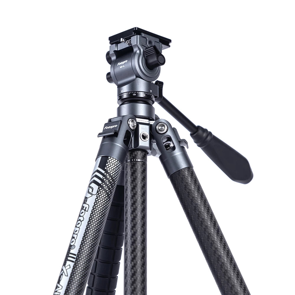 Fotopro X-Aircross 3 Lite Video Grey Carbon Fiber Video Travel Tripod