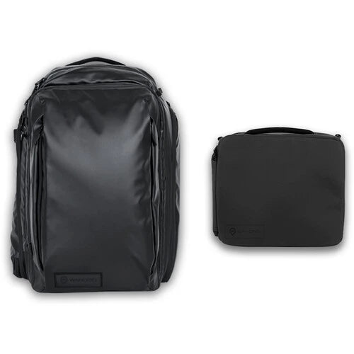 WANDRD Transit 45L Travel Backpack Black Essential+ Bundle TR45-BK-PEPB-1