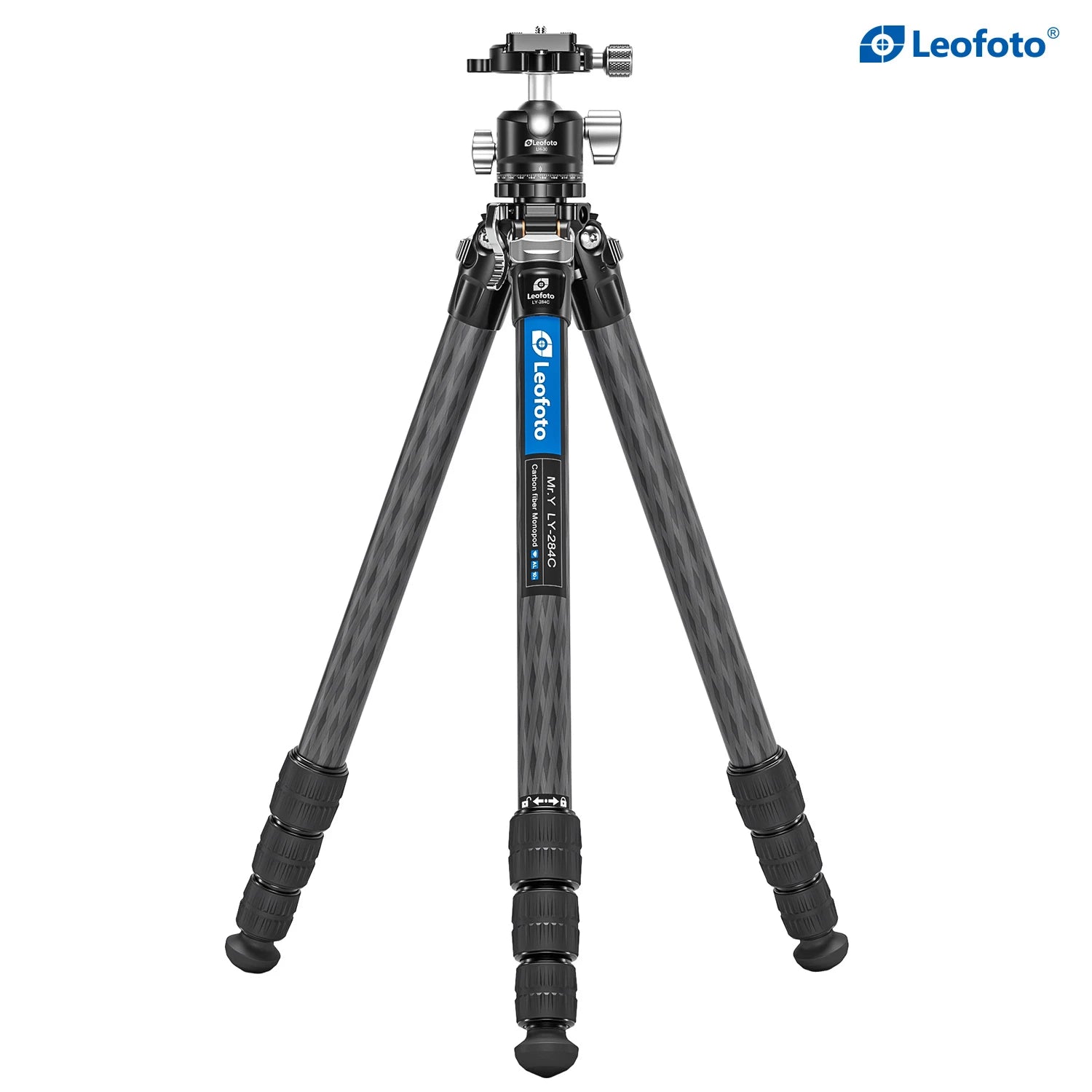 Leofoto LY-284C+LH-30 Carbon Fiber Y Shaped Center Column Tripod