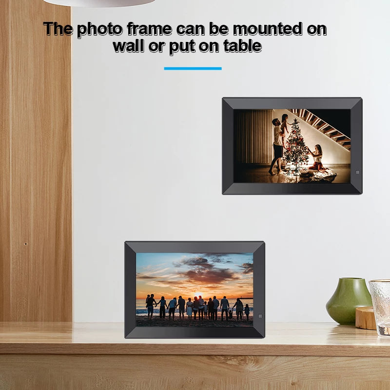 Frameo 10" Smart Digital Photo Frame with Frameo App New Model (Black)