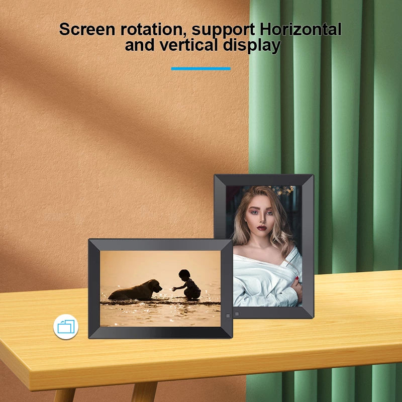 Frameo 10" Smart Digital Photo Frame with Frameo App New Model (Black)