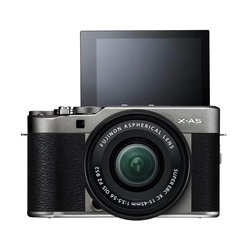 Fujifilm X-A5 Mirrorless Digital Camera with 15-45mm Lens (Dark Silver)