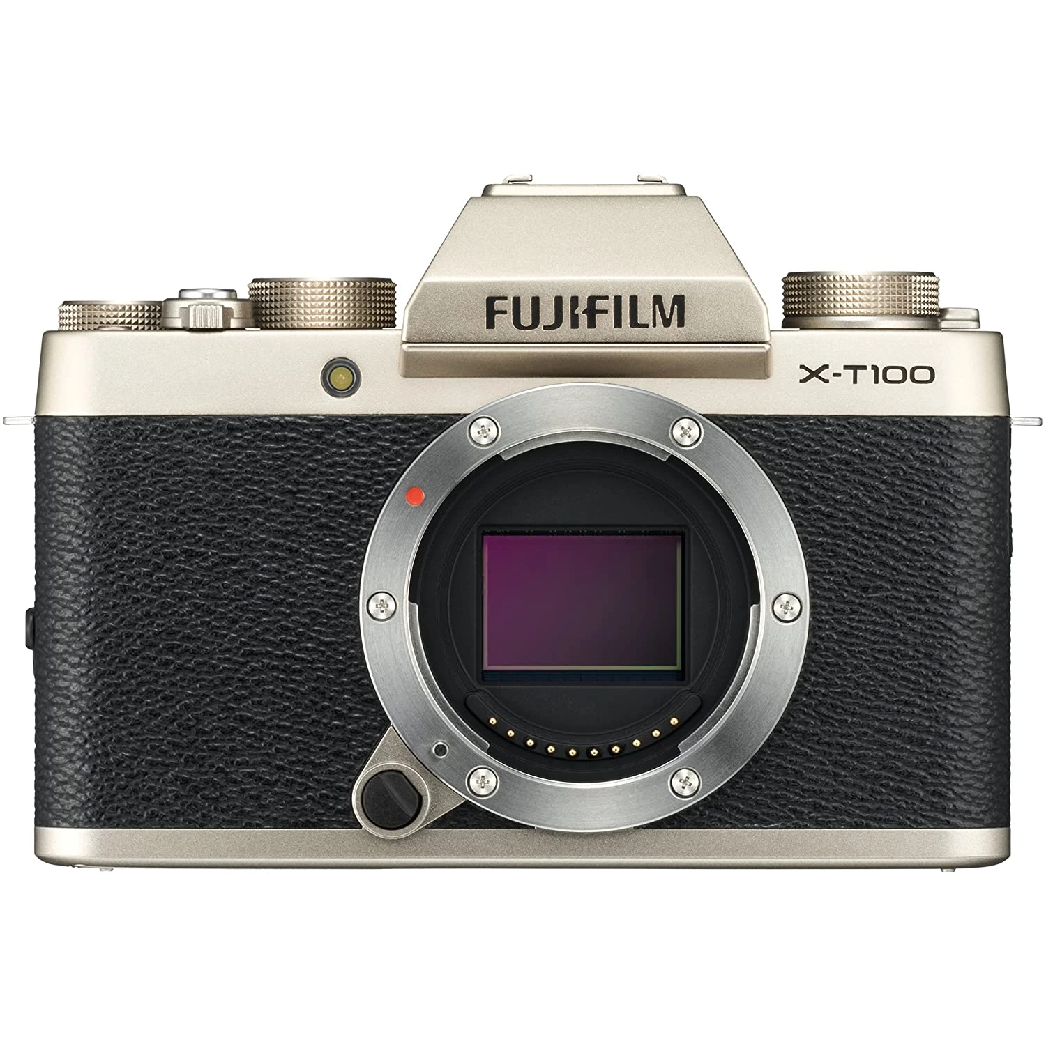 Fujifilm X-T100 Mirrorless Digital Camera Body Only (Champagne Gold)