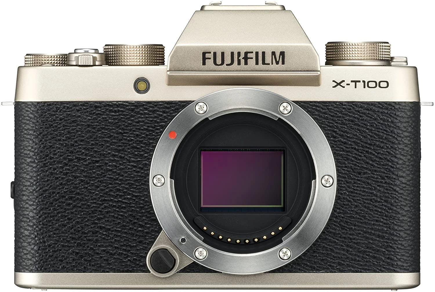 Fujifilm X-T100 Mirrorless Digital Camera Body Only (Champagne Gold)