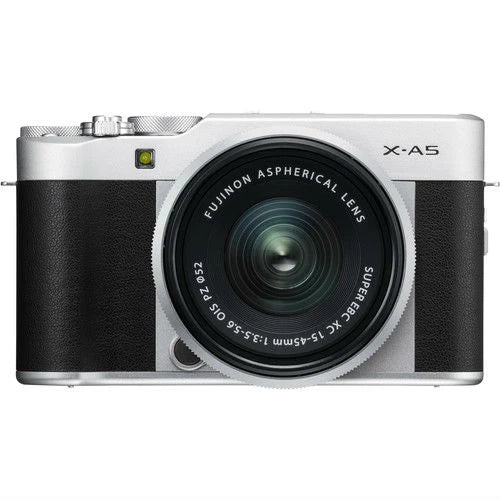 Fujifilm X-A5 Mirrorless Digital Camera with 15-45mm Lens (Silver)