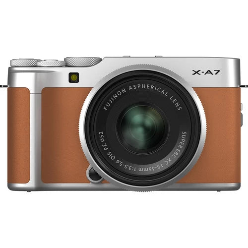 Fujifilm X-A7 Mirrorless Digital Camera with 15-45mm Lens (Camel)