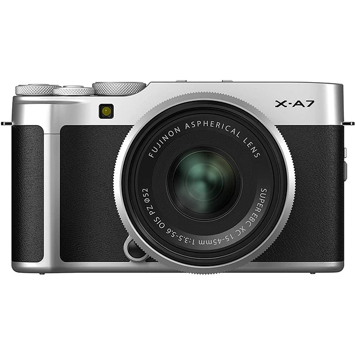 Fujifilm X-A7 Mirrorless Digital Camera with 15-45mm Lens (Silver)