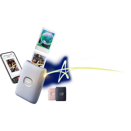 Fujifilm Instax Mini Link 2 Smartphone Printer (Clay White)