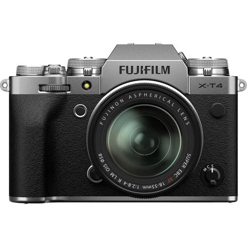 Fujifilm X-T4 Mirrorless Digital Camera with XF 18-55mm Lens (Silver)