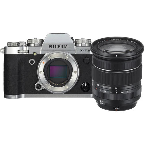 Fujifilm X-T3 Mirrorless Digital Camera with XF 16-80mm Lens (Silver)
