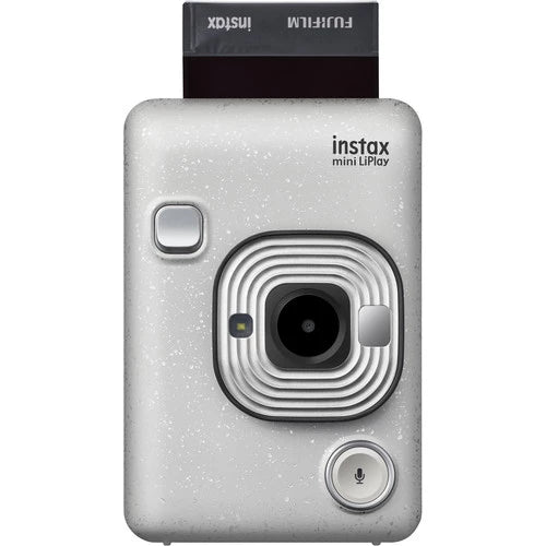 Fujifilm Instax Mini Liplay Hybrid Instant Camera (Stone White)