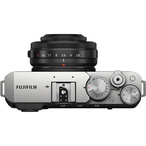 Fujifilm X-E4 Mirrorless Digital Camera Silver with XF 27mm f/2.8 R WR Lens