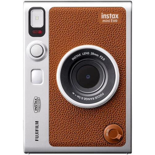 Fujifilm Instax Mini Evo Hybrid Instant Film Camera (Brown)