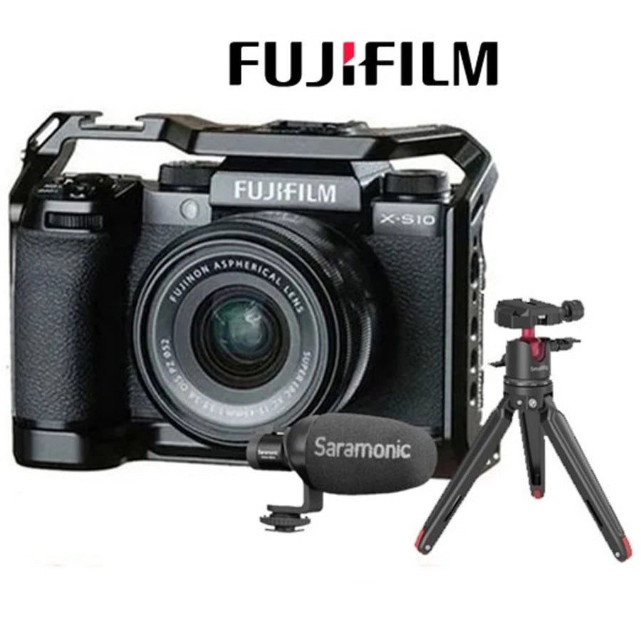Fujifilm X-S10 Mirrorless Digital Camera with 15-45mm Lens & Vlog kit Limited Edition