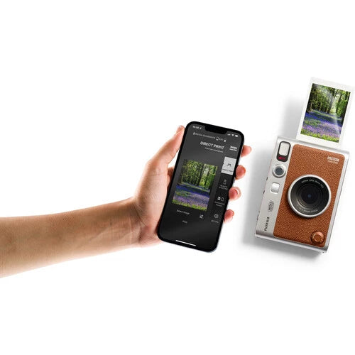 Fujifilm Instax Mini Evo Hybrid Instant Film Camera (Brown)