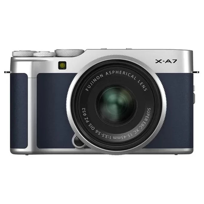 Fujifilm X-A7 Mirrorless Digital Camera with 15-45mm Lens (Navy Blue)