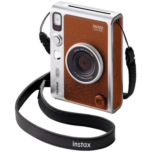 Fujifilm Instax Mini Evo Hybrid Instant Film Camera (Brown)