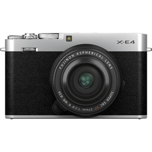 Fujifilm X-E4 Mirrorless Digital Camera Silver with XF 27mm f/2.8 R WR Lens