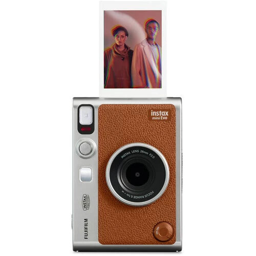 Fujifilm Instax Mini Evo Hybrid Instant Film Camera (Brown)