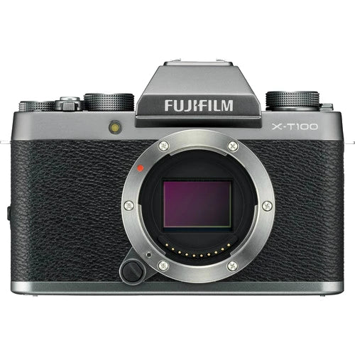 Fujifilm X-T100 Mirrorless Digital Camera Body Only (Dark Silver)