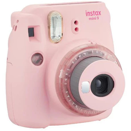 Fujifilm Instax Mini 9 Instant Film Camera Craft Package Clear Pink
