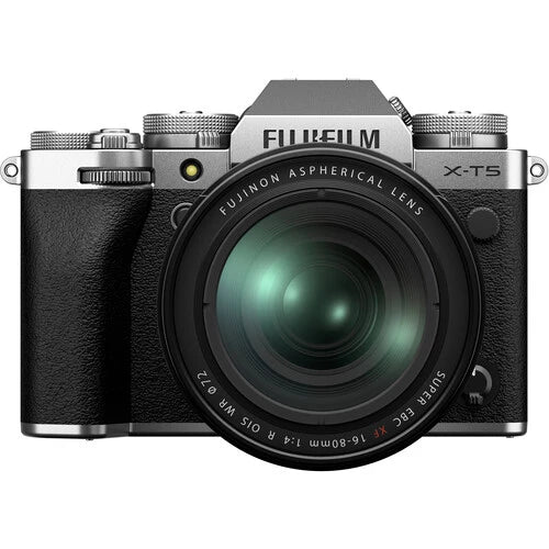 Fujifilm X-T5 Mirrorless Camera with 16-80mm Lens (Silver)