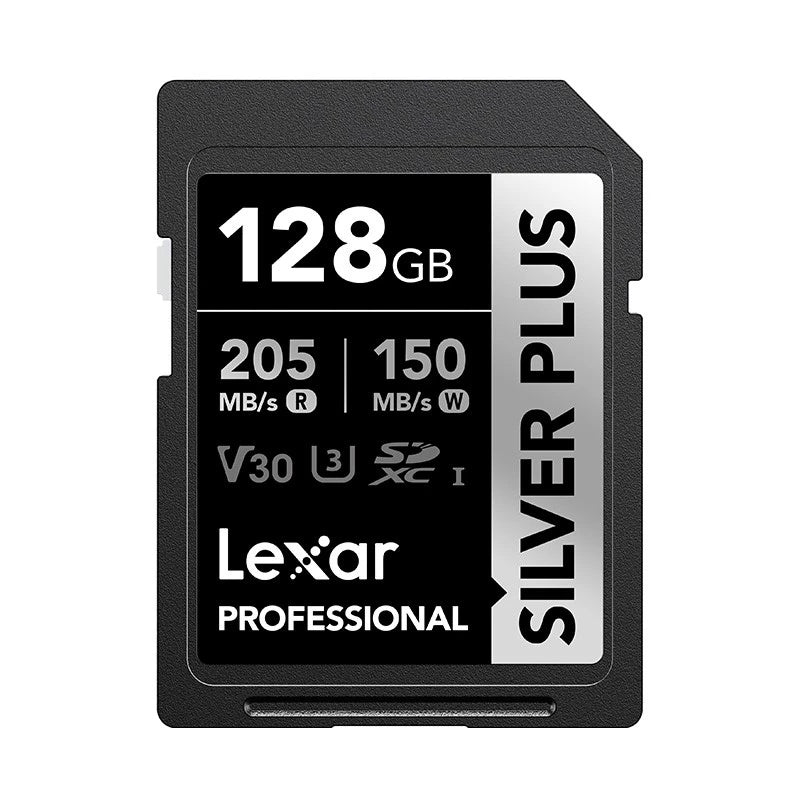 Lexar 128GB Professional SDXC SILVER PLUS UHS-I Memory Card 205MB/s