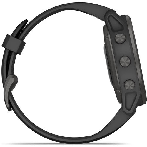 Garmin Fenix 6S Multisport GPS Smartwatch 42mm Sapphire Carbon Gray DLC with Black Band