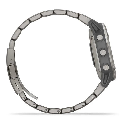Garmin Fenix 6 Multisport GPS Smartwatch 47mm Sapphire Titanium with Vented Titanium Bracelet