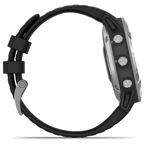 Garmin Fenix 6 Multisport GPS Smartwatch 47mm Silver with Black Band