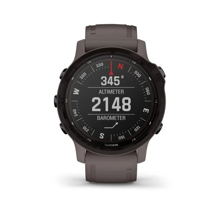 Garmin Fenix 6S Multisport GPS Smartwatch 42mm Pro Solar Purple with Shale Band
