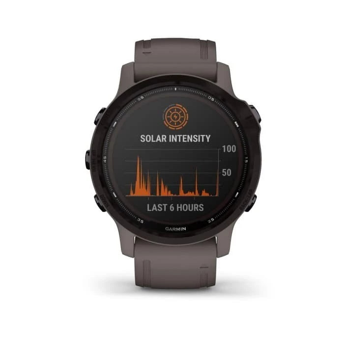 Garmin Fenix 6S Multisport GPS Smartwatch 42mm Pro Solar Purple with Shale Band