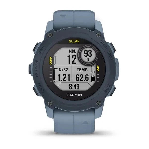 Garmin Descent G1, Solar, Smartwatch Dive Computer, Hurricane Blue