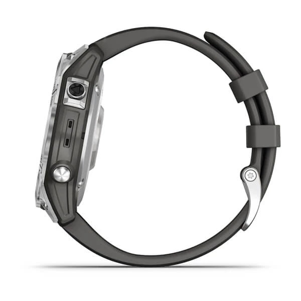 Garmin fenix 7, Smartwatch Silver w/Graphite Band, GPS Watch