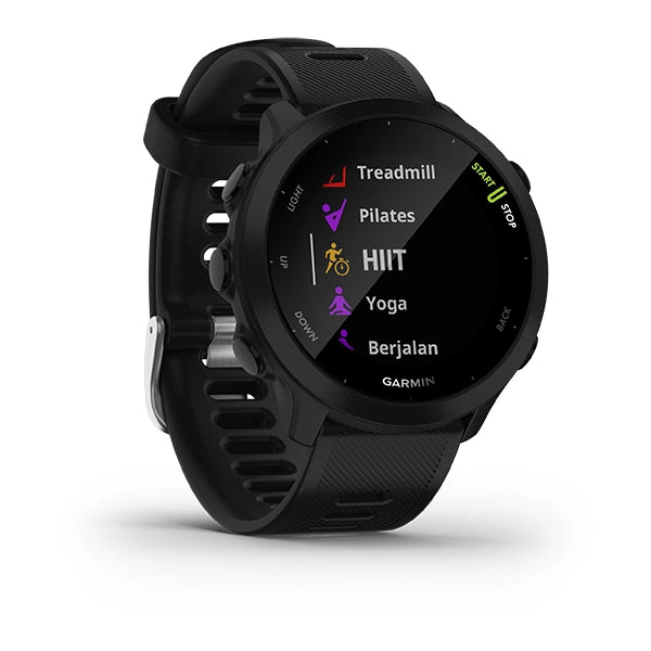 Garmin Forerunner 55, Sport SmartWatch GPS, Black