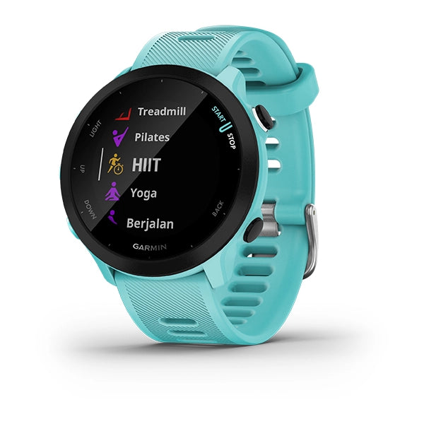 Garmin Forerunner 55, Sport SmartWatch GPS, Aqua