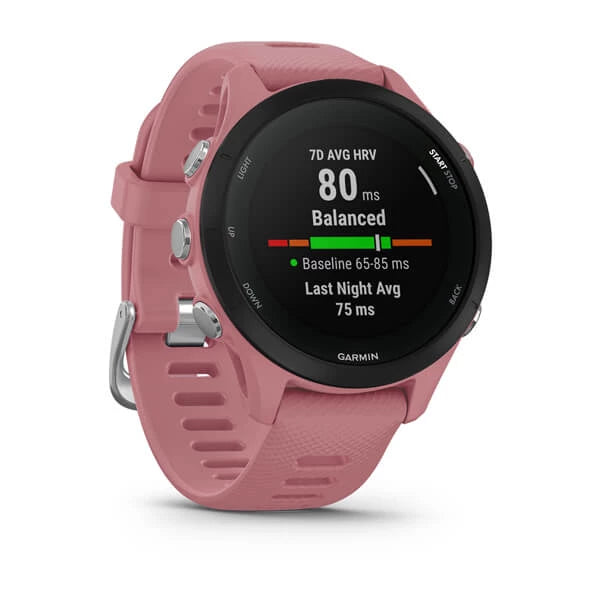 Garmin Forerunner 255S Basic, Sport SmartWatch GPS, Peach, Rabbit