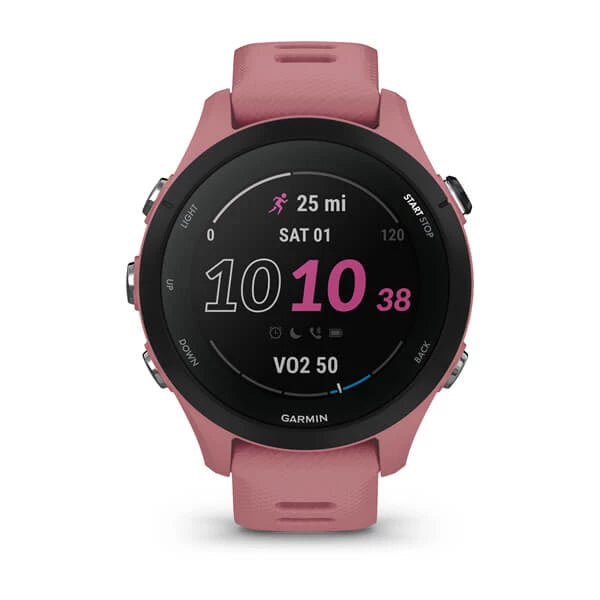 Garmin Forerunner 255S Basic, Sport SmartWatch GPS, Peach, Rabbit