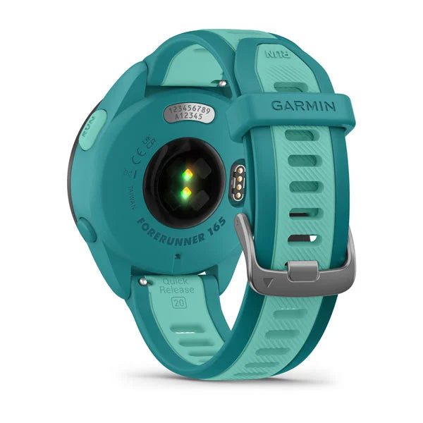 Garmin Forerunner 165 Music,GPS,WiFi, Sport SmartWatch, Turquoise/Aqua