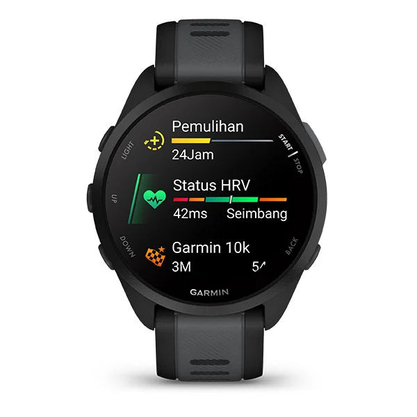 Garmin Forerunner 165 GPS, Sport SmartWatch, Black/Slate