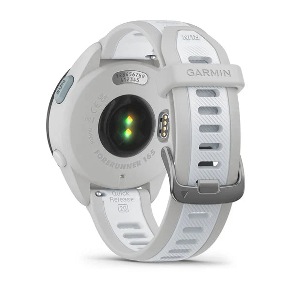 Garmin Forerunner 165 Music,GPS,WiFi, Sport SmartWatch, Mist Grey/WhiteStone