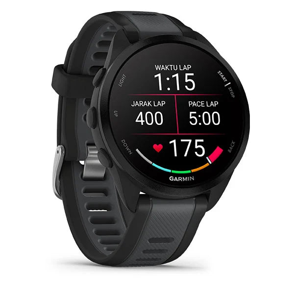 Garmin Forerunner 165 GPS, Sport SmartWatch, Black/Slate