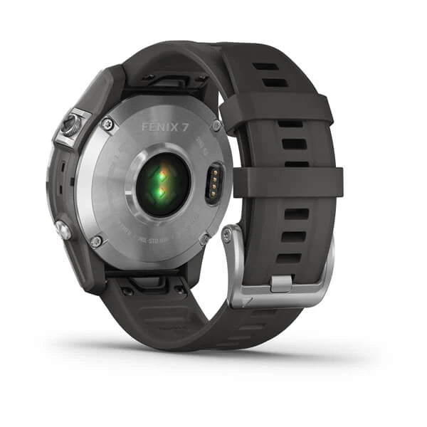 Garmin fenix 7, Smartwatch Silver w/Graphite Band, GPS Watch