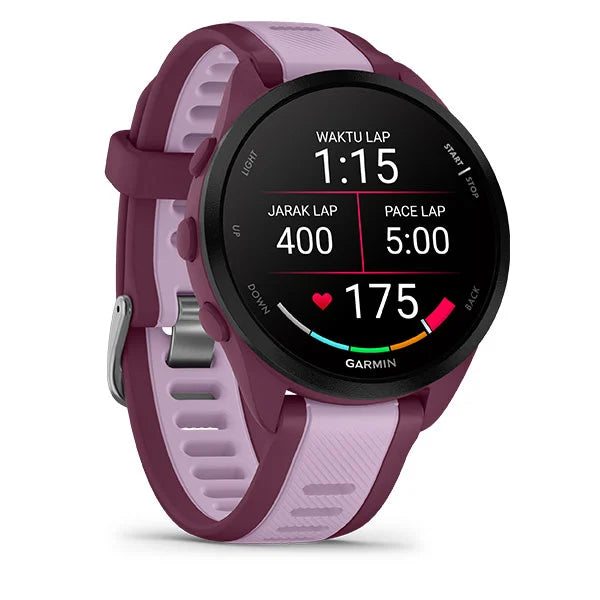 Garmin Forerunner 165 Music,GPS,WiFi, Sport SmartWatch, Berry/Lilac