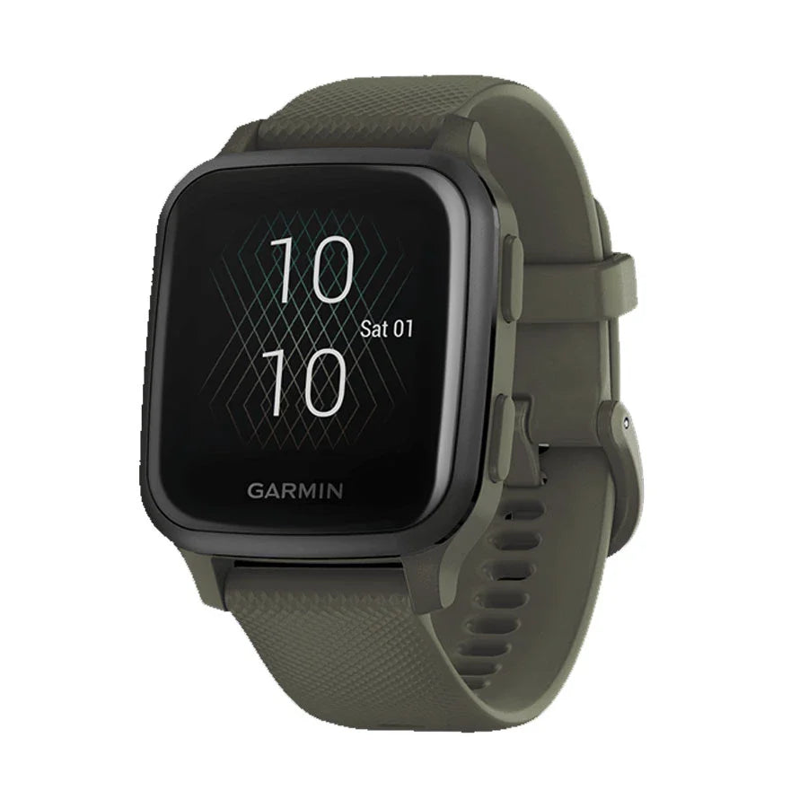 Garmin Venu Sq, Smartwatch NFC, Music, Moss/Slate