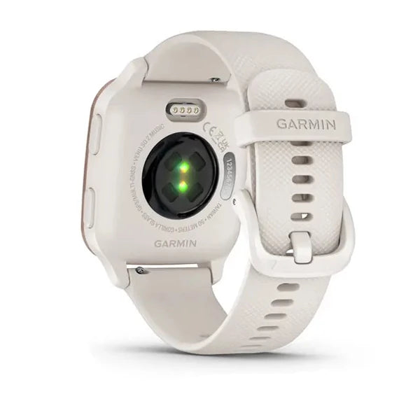 Garmin Venu Sq 2, Smartwatch Music, Ivory/Peach Gold