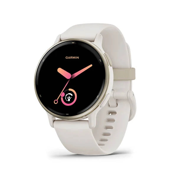 Garmin vivoactive 5, GPS, WiFi, Runnning SmartWatch, Ivory/Cream Gold