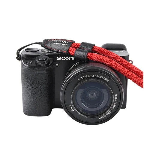 GGS NWS1 Nylon Weaved Wrist Strap for Mirrorless Cameras (Red)