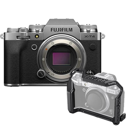 Fujifilm X-T4 Creator Package Body Only (Silver) with SmallRig Vlog Kit KGW116