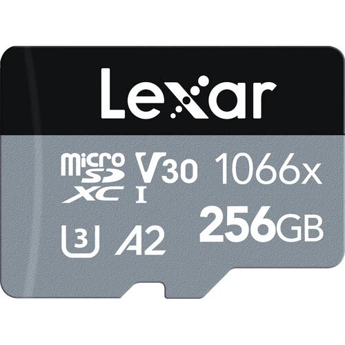 Lexar 256GB Professional 1066x UHS-I Micro SD Silver Series
